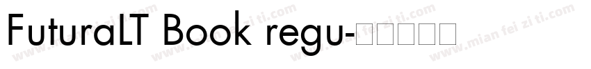 FuturaLT Book regu字体转换